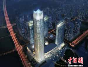 浙江义乌打造首个城市综合体 最高建筑达260米
